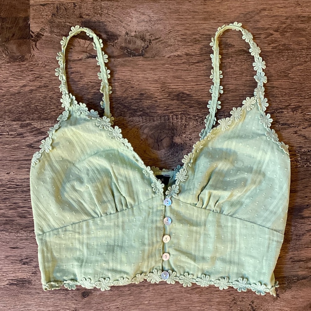 Light Green PacSun Cropped Tank